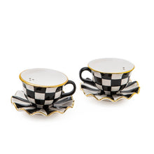 Load image into Gallery viewer, Courtly Teacup Salt & Pepper Set