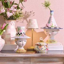 Load image into Gallery viewer, Rosy Check LED Rechargeable Cafe Table Lamp