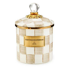 Load image into Gallery viewer, Mocha Check Small Canister