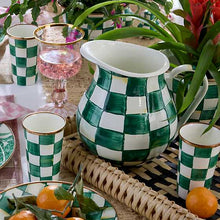 Load image into Gallery viewer, Emerald Check Pitcher