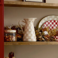 Load image into Gallery viewer, Mocha Check Large Practical Pitcher