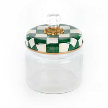 Load image into Gallery viewer, Emerald Check Small Kitchen Canister
