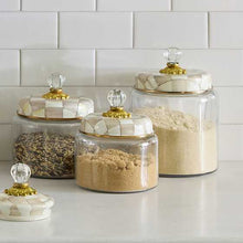 Load image into Gallery viewer, Mocha Check Large Kitchen Canister