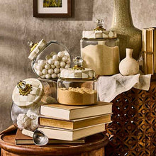 Load image into Gallery viewer, Mocha Check Small Kitchen Canister