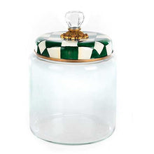 Load image into Gallery viewer, Emerald Check Large Kitchen Canister