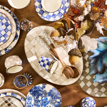 Load image into Gallery viewer, Mocha Check Large Oval Platter