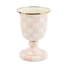 Load image into Gallery viewer, Rosy Check Pedestal Vase