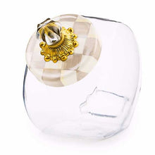 Load image into Gallery viewer, Sweets Jar with Mocha Check Lid