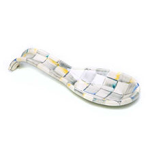 Load image into Gallery viewer, Sterling Check Enamel Spoon Rest