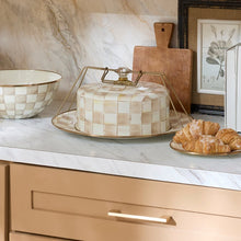 Load image into Gallery viewer, Mocha Check Cake Carrier