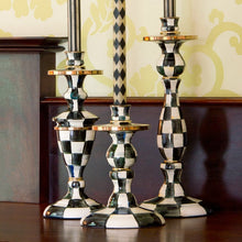 Load image into Gallery viewer, Courtly Check Large Enamel Candlestick