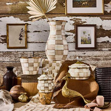Load image into Gallery viewer, Mocha Check Tall Vase