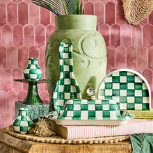 Load image into Gallery viewer, Emerald Check Spoon Rest