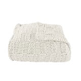 Load image into Gallery viewer, CHESS KNIT THROW-NATURAL 50” x 60”