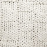 Load image into Gallery viewer, CHESS KNIT THROW-NATURAL 50” x 60”