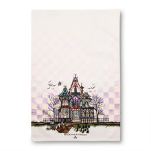 Load image into Gallery viewer, Haunted House Printed Dish Towel