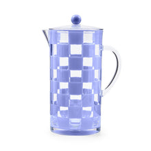 Load image into Gallery viewer, Blue Check Acrylic Pitcher