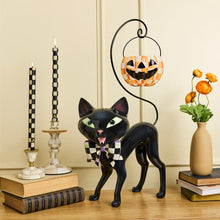 Load image into Gallery viewer, Courtly Cat with Pumpkin Bucket