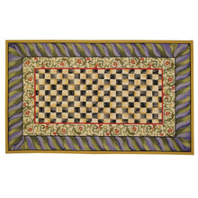 Load image into Gallery viewer, Courtly Check Purple & Green 9' x 12' Rug