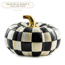 Load image into Gallery viewer, Courtly Check Squashed Glossy Medium Pumpkin