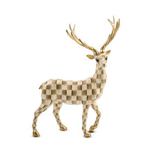 Load image into Gallery viewer, Mocha Check Standing Deer