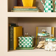 Load image into Gallery viewer, Emerald Check Recipe Box