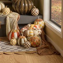 Load image into Gallery viewer, Harvest Glow Patchwork Large Pumpkin