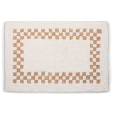 Load image into Gallery viewer, Mocha Check Hotel Bath Rug