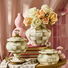 Load image into Gallery viewer, Mocha Check Large Vase