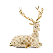 Load image into Gallery viewer, Mocha Check Resting Deer