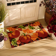 Load image into Gallery viewer, Checked Pumpkin Harvest Entrance Mat