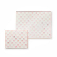 Load image into Gallery viewer, Rosy Check Glass Cutting Board, Set of 2