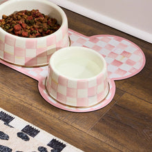 Load image into Gallery viewer, Rosy Check Medium Pet Dish