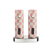 Load image into Gallery viewer, Rosy Check Electric Salt & Pepper Grinder Set