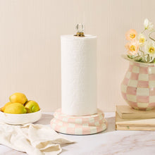 Load image into Gallery viewer, Rosy Check Paper Towel Holder