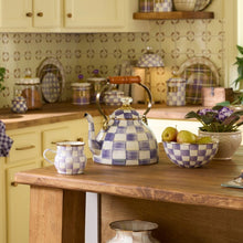 Load image into Gallery viewer, Violet Check 3 Quart Tea Kettle