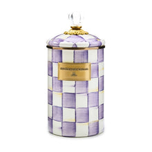 Load image into Gallery viewer, Violet Check Large Canister