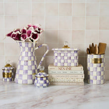 Load image into Gallery viewer, Violet Check Large Practical Pitcher