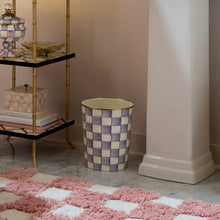 Load image into Gallery viewer, Violet Check Waste Bin