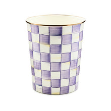 Load image into Gallery viewer, Violet Check Waste Bin