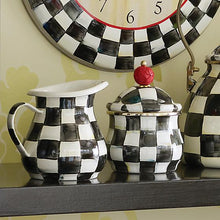 Load image into Gallery viewer, Courtly Check Enamel Lidded Sugar Bowl