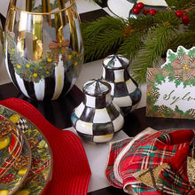 Load image into Gallery viewer, Courtly Check Enamel Salt & Pepper Shakers