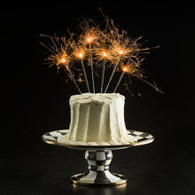 Load image into Gallery viewer, Courtly Check Enamel Pedestal Platter - Mini