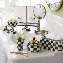 Load image into Gallery viewer, Courtly Check Enamel Squashed Pot