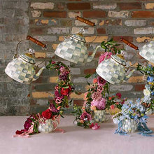 Load image into Gallery viewer, Sterling Check Enamel Tea Kettle - 3 Quart