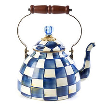 Load image into Gallery viewer, Royal Check Tea Kettle - 3 Quart