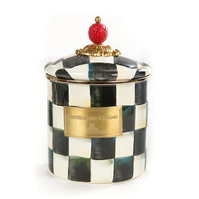 Load image into Gallery viewer, Courtly Check Enamel Canister - Small