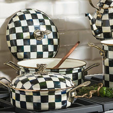 Load image into Gallery viewer, Courtly Check Enamel 5 Qt. Casserole