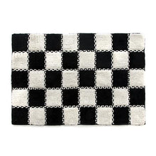 Load image into Gallery viewer, Covent Square Bath Rug - Black & White