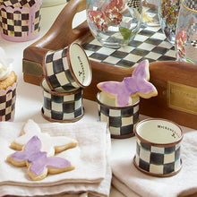 Load image into Gallery viewer, Courtly Check Enamel Napkin Rings - Set of 4